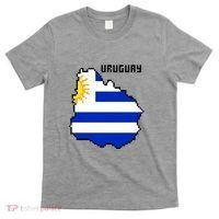 Uruguay 8 Bit Pixelated T-Shirt thumb 0