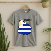 Uruguay 8 Bit Pixelated T-Shirt thumb 2