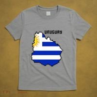 Uruguay 8 Bit Pixelated T-Shirt thumb 5