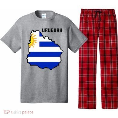 Uruguay 8 Bit Pixelated Pajama Set
