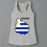 Uruguay 8 Bit Pixelated Women's Tank Top thumb 3