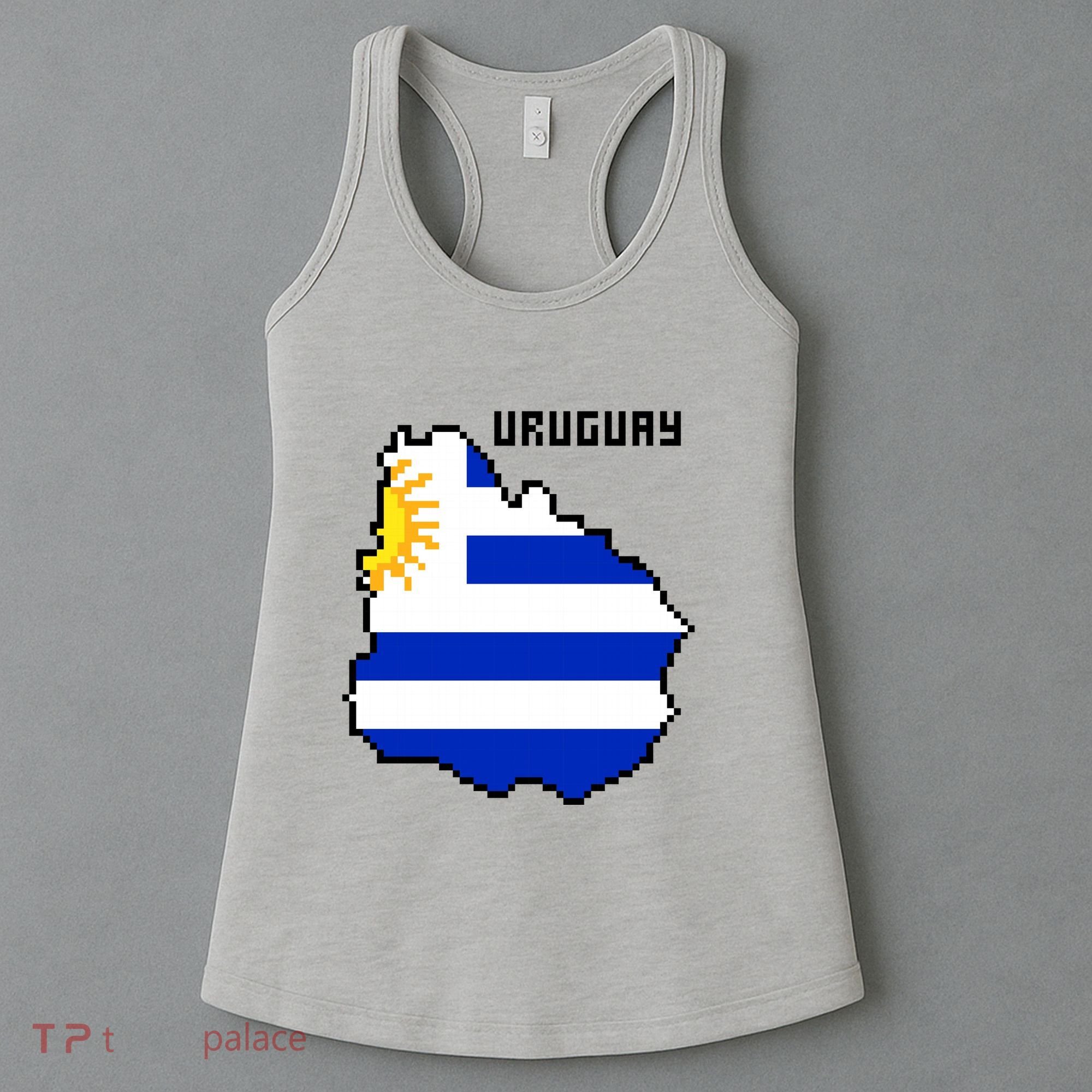 Uruguay 8 Bit Pixelated Women's Tank Top