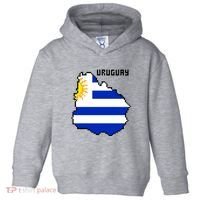 Uruguay 8 Bit Pixelated Toddler Hoodie thumb 0
