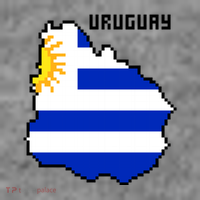 Uruguay 8 Bit Pixelated Toddler Hoodie thumb 2