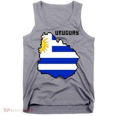 Uruguay 8 Bit Pixelated Tank Top