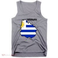 Uruguay 8 Bit Pixelated Tank Top thumb 0