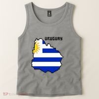 Uruguay 8 Bit Pixelated Tank Top thumb 2