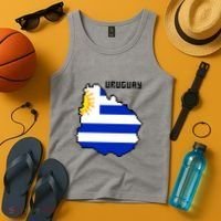 Uruguay 8 Bit Pixelated Tank Top thumb 4