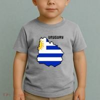 Uruguay 8 Bit Pixelated Toddler T-Shirt thumb 2