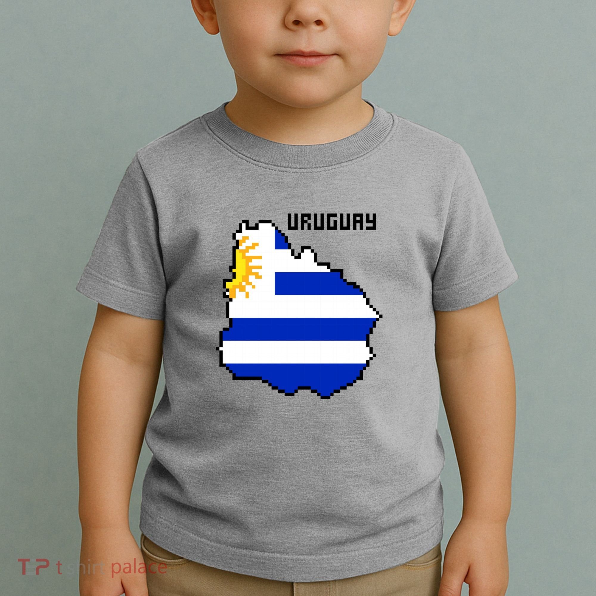 Uruguay 8 Bit Pixelated Toddler T-Shirt