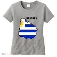 Uruguay 8 Bit Pixelated Women's T-Shirt thumb 0
