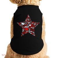 USA American 4th Of July Pattern Star Doggie Tank thumb 0