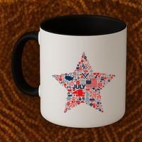 USA American 4th Of July Pattern Star Coffee Mug thumb 2