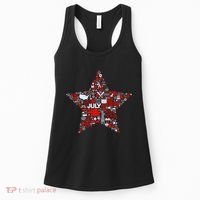 USA American 4th Of July Pattern Star Women's Tank Top thumb 0