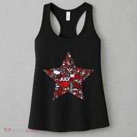 USA American 4th Of July Pattern Star Women's Tank Top thumb 3