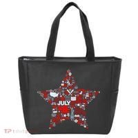 USA American 4th Of July Pattern Star Tote Bag thumb 0