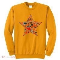 USA American 4th Of July Pattern Star Sweatshirt thumb 0