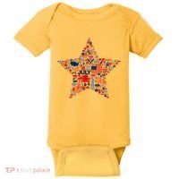 USA American 4th Of July Pattern Star Baby Bodysuit thumb 0