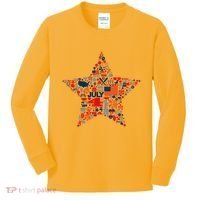 USA American 4th Of July Pattern Star Kids Long Sleeve Shirt thumb 0