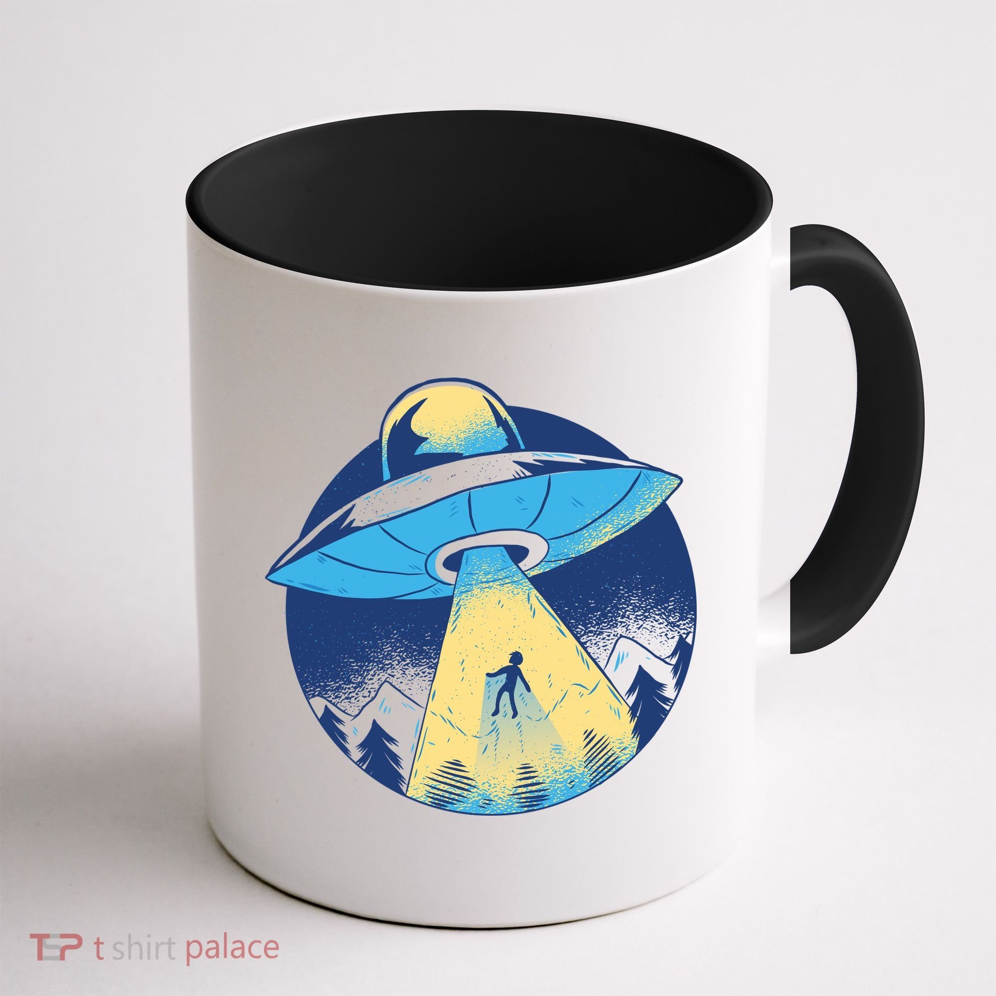 Ufo Alien Abduction Flying Saucer Area 51 Conspiracy Coffee Mug