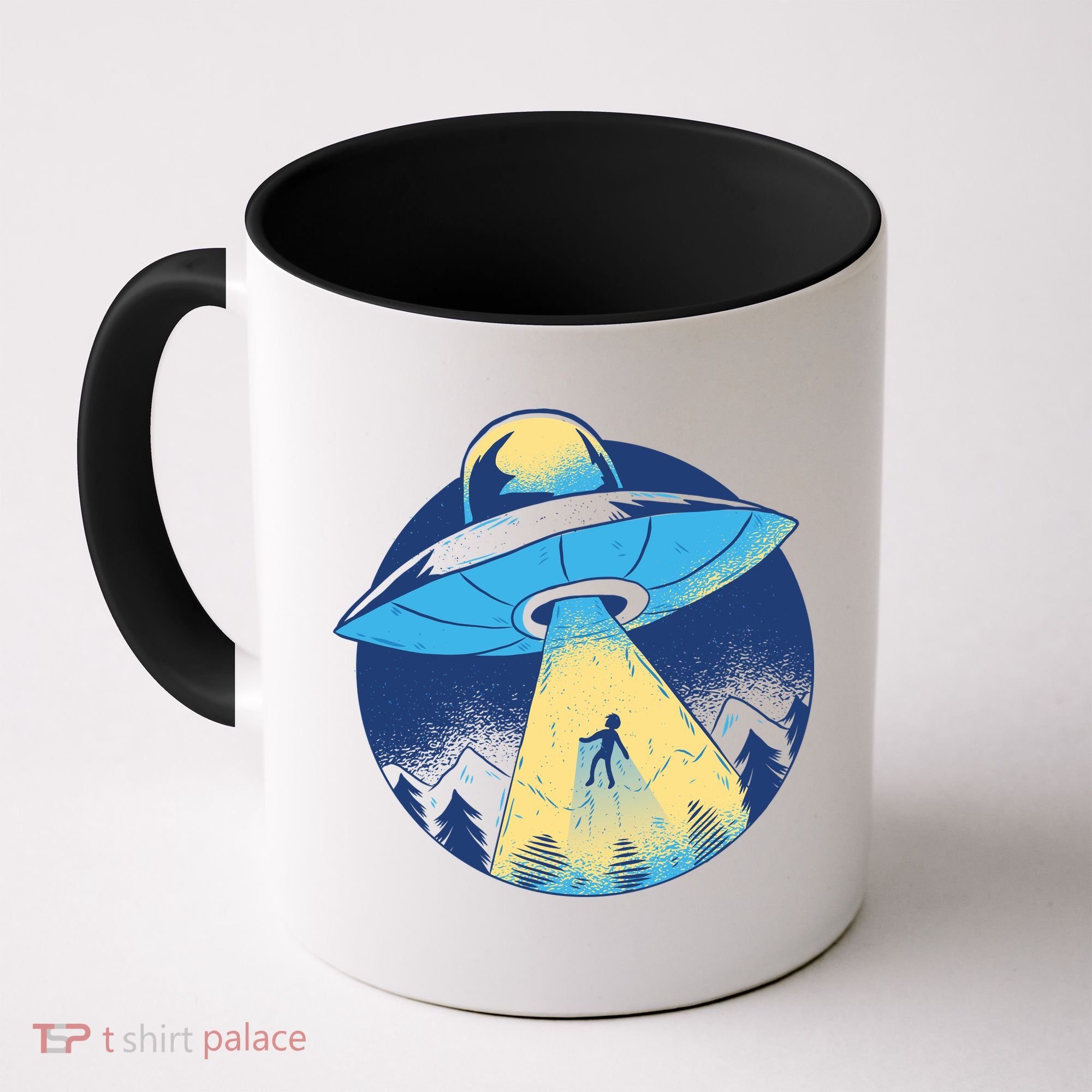 Ufo Alien Abduction Flying Saucer Area 51 Conspiracy Coffee Mug
