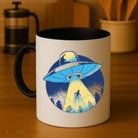 Ufo Alien Abduction Flying Saucer Area 51 Conspiracy Coffee Mug thumb 4