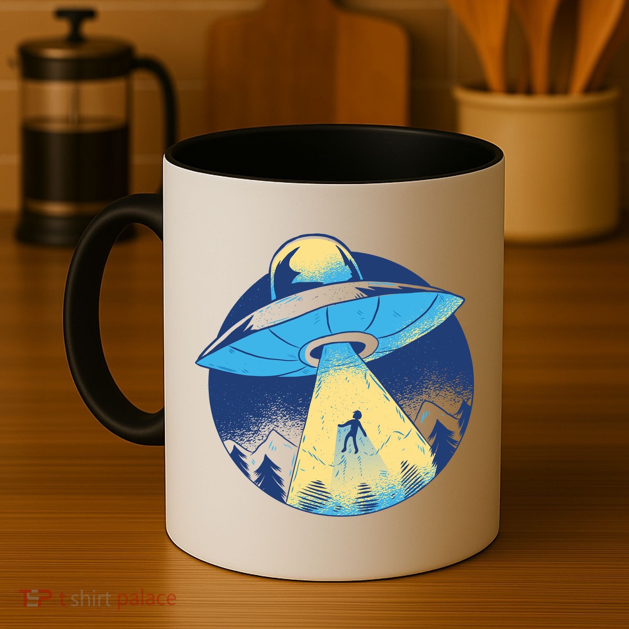 Ufo Alien Abduction Flying Saucer Area 51 Conspiracy Coffee Mug