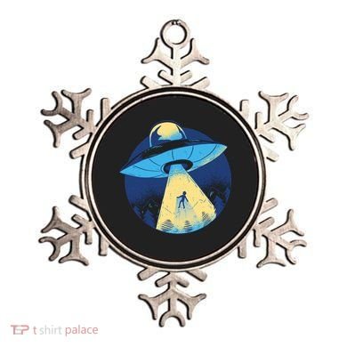 Ufo Alien Abduction Flying Saucer Area 51 Conspiracy Ornament