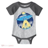 Ufo Alien Abduction Flying Saucer Area 51 Conspiracy Infant Baby Jersey Bodysuit thumb 0