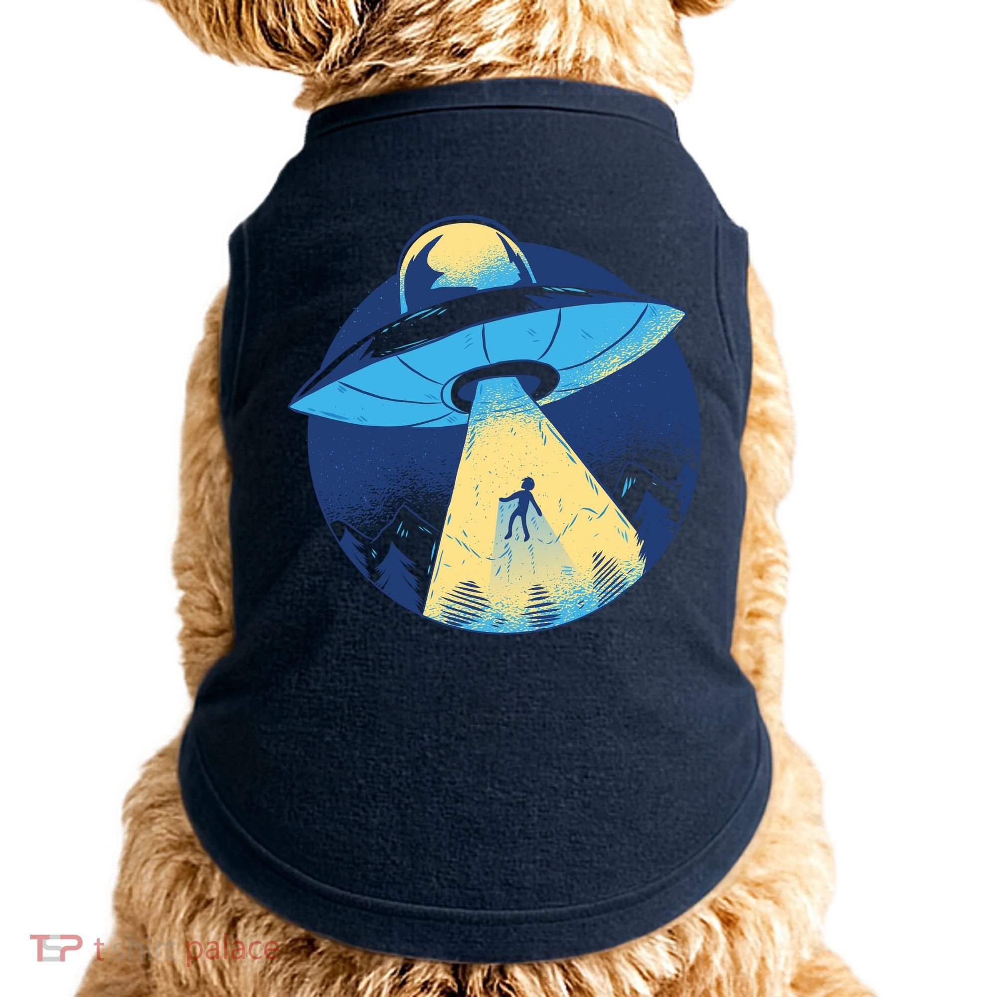 Ufo Alien Abduction Flying Saucer Area 51 Conspiracy Doggie Tank