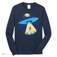 Ufo Alien Abduction Flying Saucer Area 51 Conspiracy Long Sleeve Shirt thumb 0
