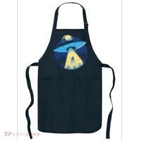 Ufo Alien Abduction Flying Saucer Area 51 Conspiracy Apron thumb 0