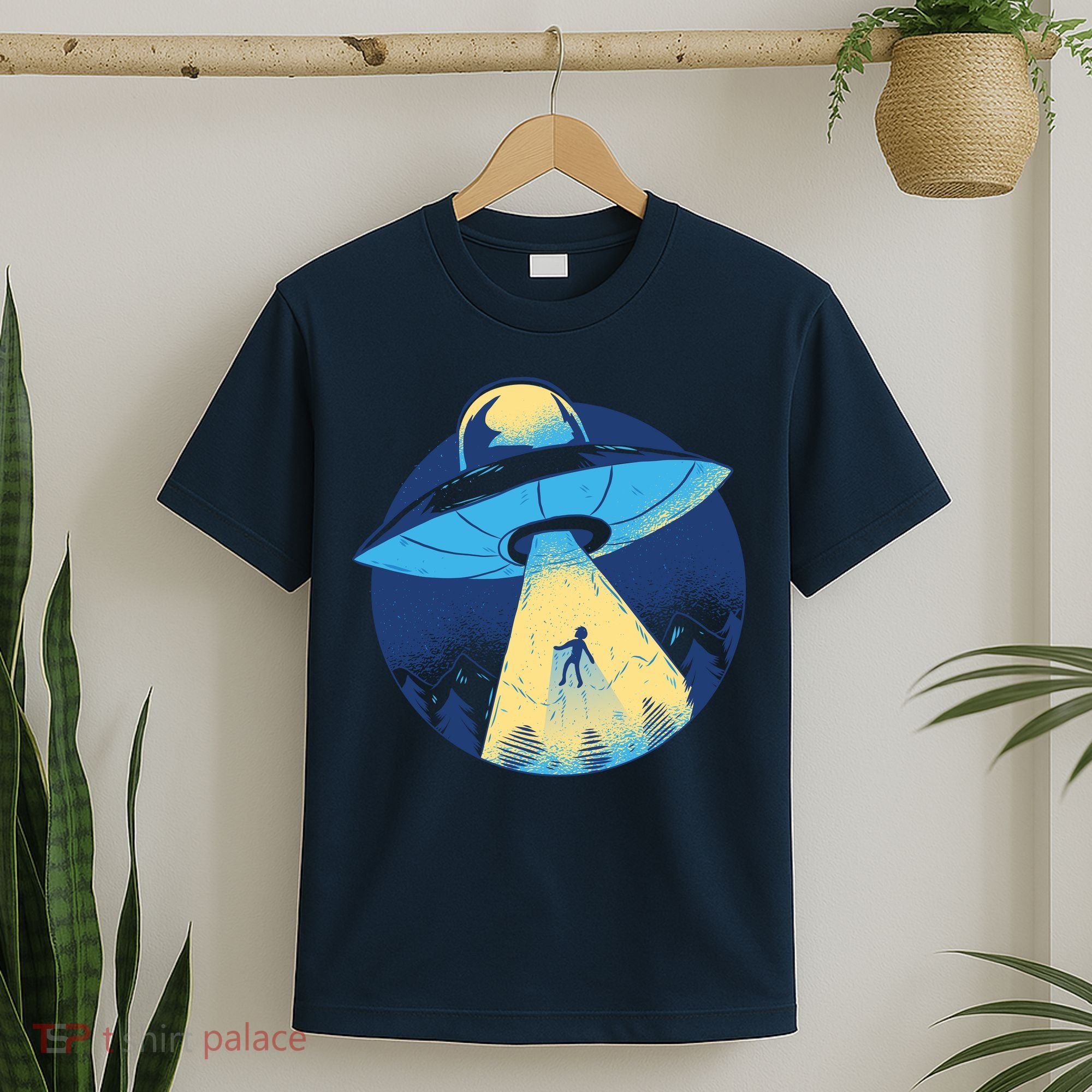 Ufo Alien Abduction Flying Saucer Area 51 Conspiracy T-Shirt