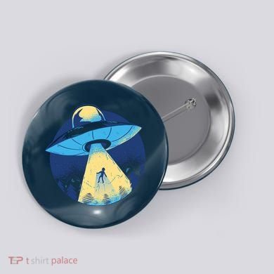 Ufo Alien Abduction Flying Saucer Area 51 Conspiracy Button