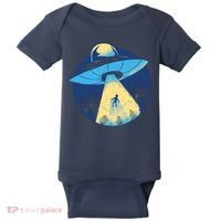Ufo Alien Abduction Flying Saucer Area 51 Conspiracy Baby Bodysuit thumb 0