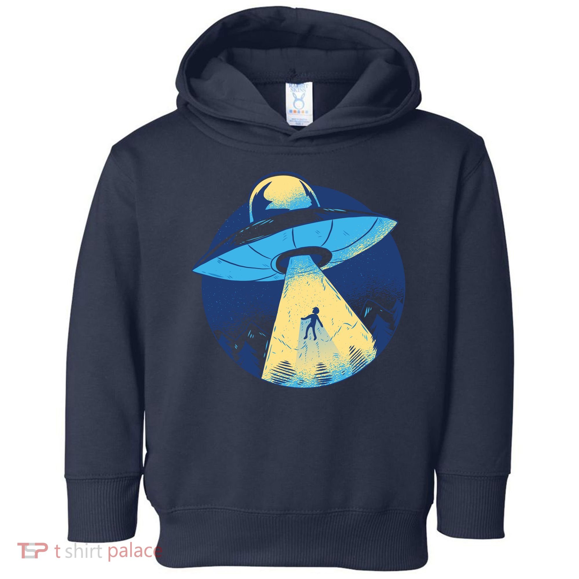 Ufo Alien Abduction Flying Saucer Area 51 Conspiracy Toddler Hoodie