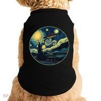 Ufo Aliens And Bigfoot Impressionist Style Novelty Uap Doggie Tank thumb 0