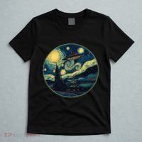 Ufo Aliens And Bigfoot Impressionist Style Novelty Uap T-Shirt thumb 5