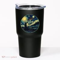 Ufo Aliens And Bigfoot Impressionist Style Novelty Uap Tumbler thumb 0