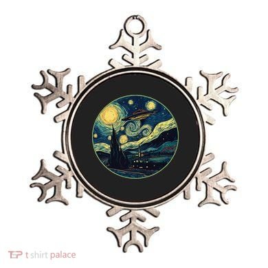 Ufo Aliens And Bigfoot Impressionist Style Novelty Uap Ornament