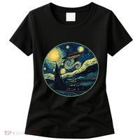 Ufo Aliens And Bigfoot Impressionist Style Novelty Uap Women's T-Shirt thumb 0