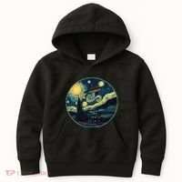 Ufo Aliens And Bigfoot Impressionist Style Novelty Uap Kids Hoodie thumb 0