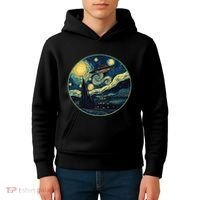 Ufo Aliens And Bigfoot Impressionist Style Novelty Uap Kids Hoodie thumb 4