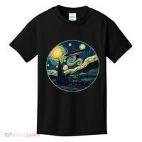 Ufo Aliens And Bigfoot Impressionist Style Novelty Uap Kids T-Shirt thumb 0