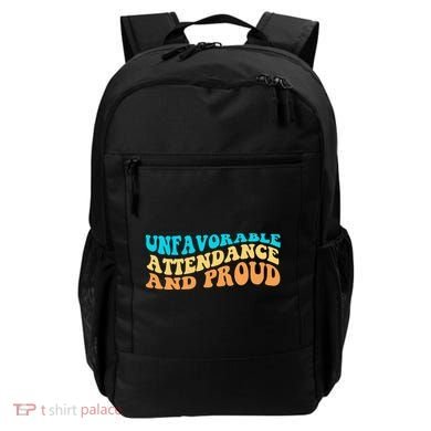 Unfavorable Attendance And Proud Backpack