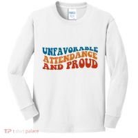 Unfavorable Attendance And Proud Kids Long Sleeve Shirt thumb 0