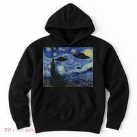 Ufo Alien Abduction Starry Night Van Gogh Painting Hoodie thumb 0