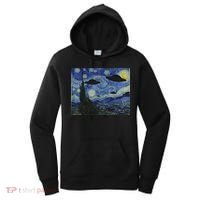 Ufo Alien Abduction Starry Night Van Gogh Painting Women's Hoodie thumb 0
