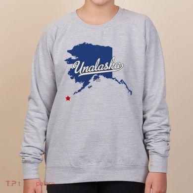 Unalaska Alaska Ak Map Women's Sweatshirt