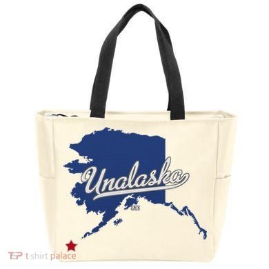 Unalaska Alaska Ak Map Tote Bag